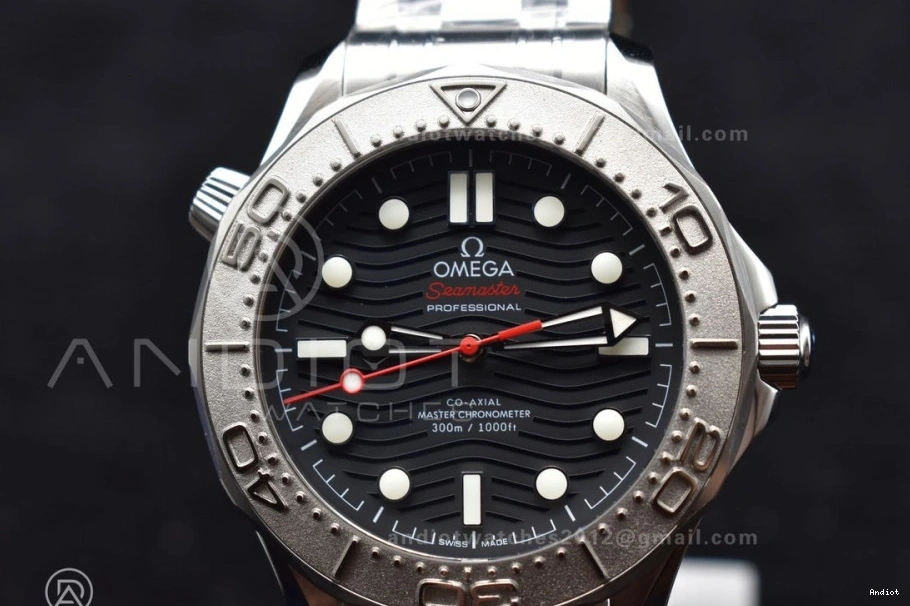 1:1 SS Edition A8800 Diver Ceramic Seamaster Black Dial VSF 300M Black Best On Bracelet 0426
